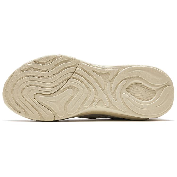 Anta Tide Worship Lifestyle Series Shock Absorbing Non-Slip Low-Top Casual Shoes Women Casual Shoes Beige 922348840-2