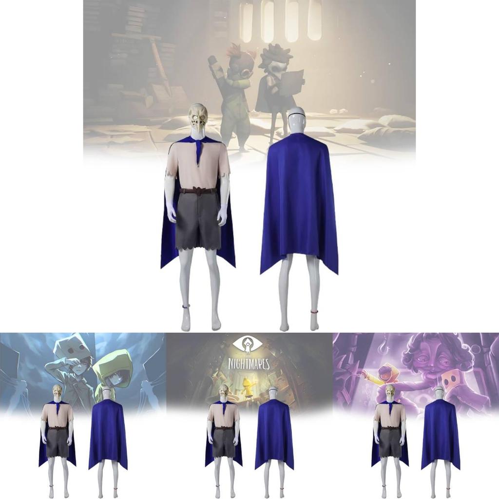 Little Nightmares Cosplay Costume For Adults Featuring Unique Alone Character Design In Blue Color