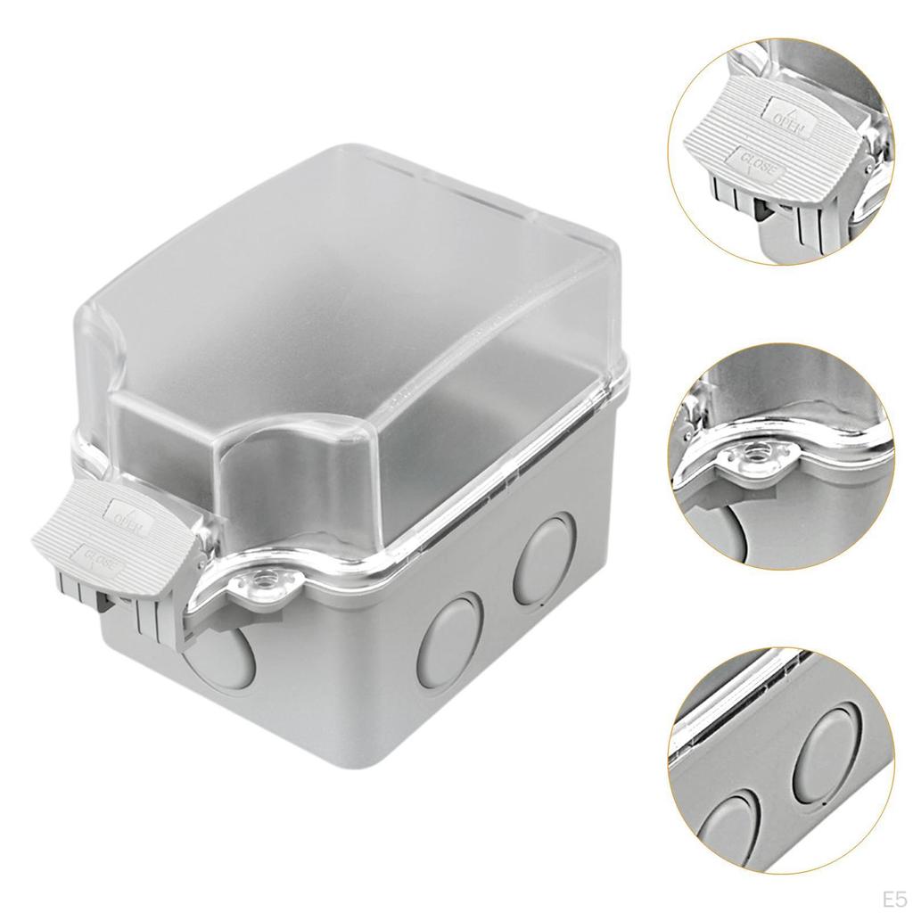 2 Pieces Outdoor Outlet Cover Electrical Box Waterproof Accessory Power Socket for Patio