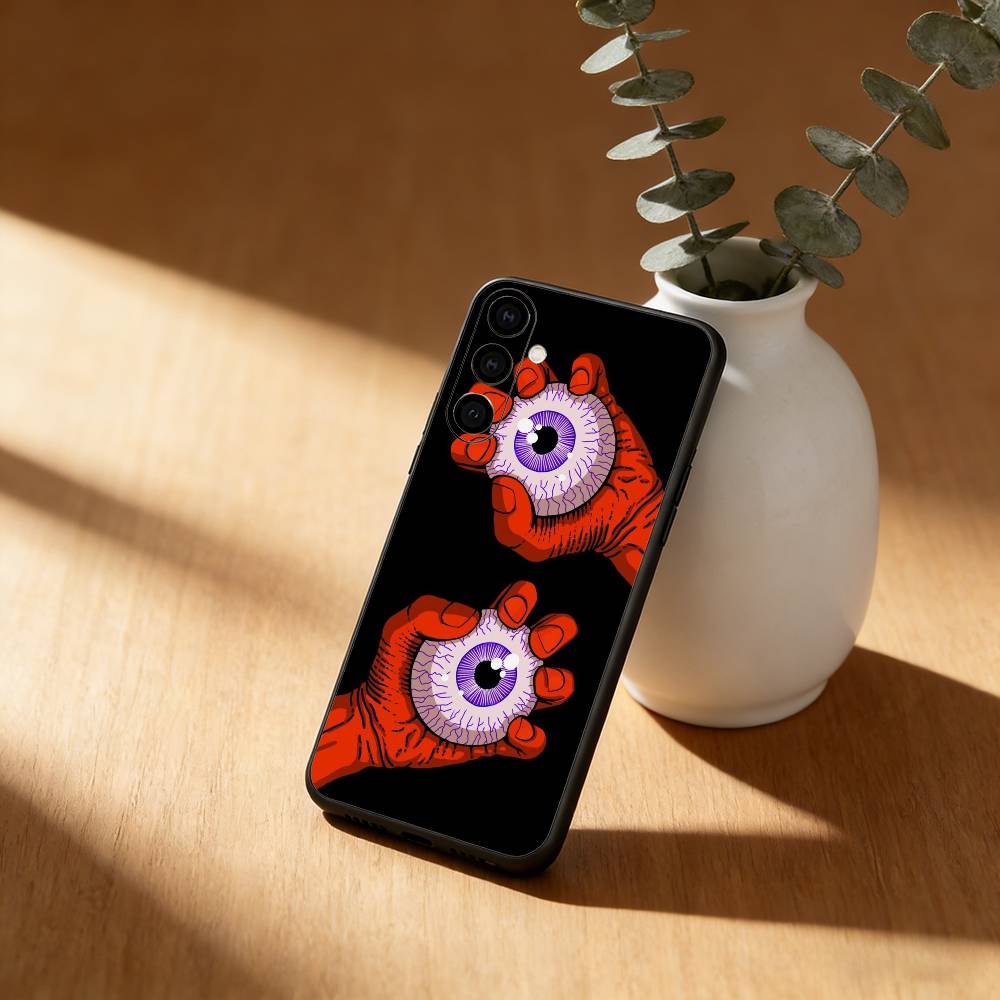 

Eye Art Painting Phone Case For Samsung GalaxyA13,21s,22,31,32,52,53,71,72,73,Soft Black Cover Samsung a13 5g
