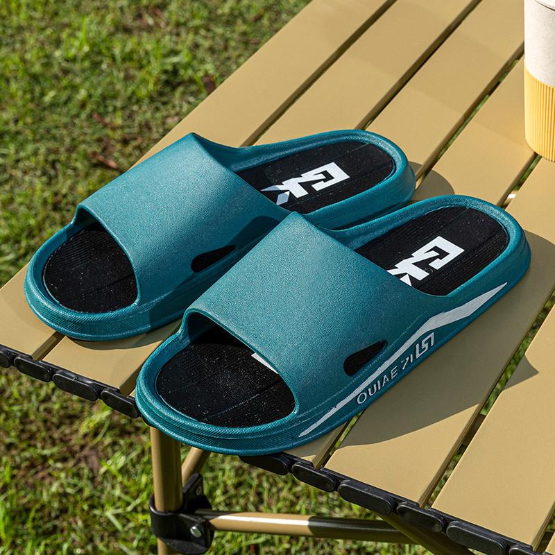 

Новые тапочки мужские летние трендовые нескользящие простые сандалии мужские уличные пляжные сандалии 44/45 [Suitable for sizes 43-44]