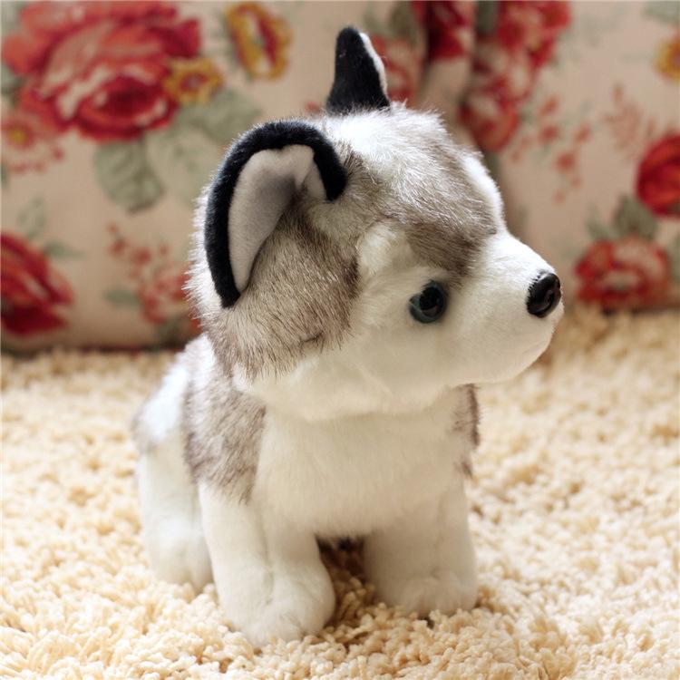 18CM Husky Plush Toys Simulation Pet Dog Stuffed Plush Toy Multipurpose Lovely Puppy Stuffed Doll