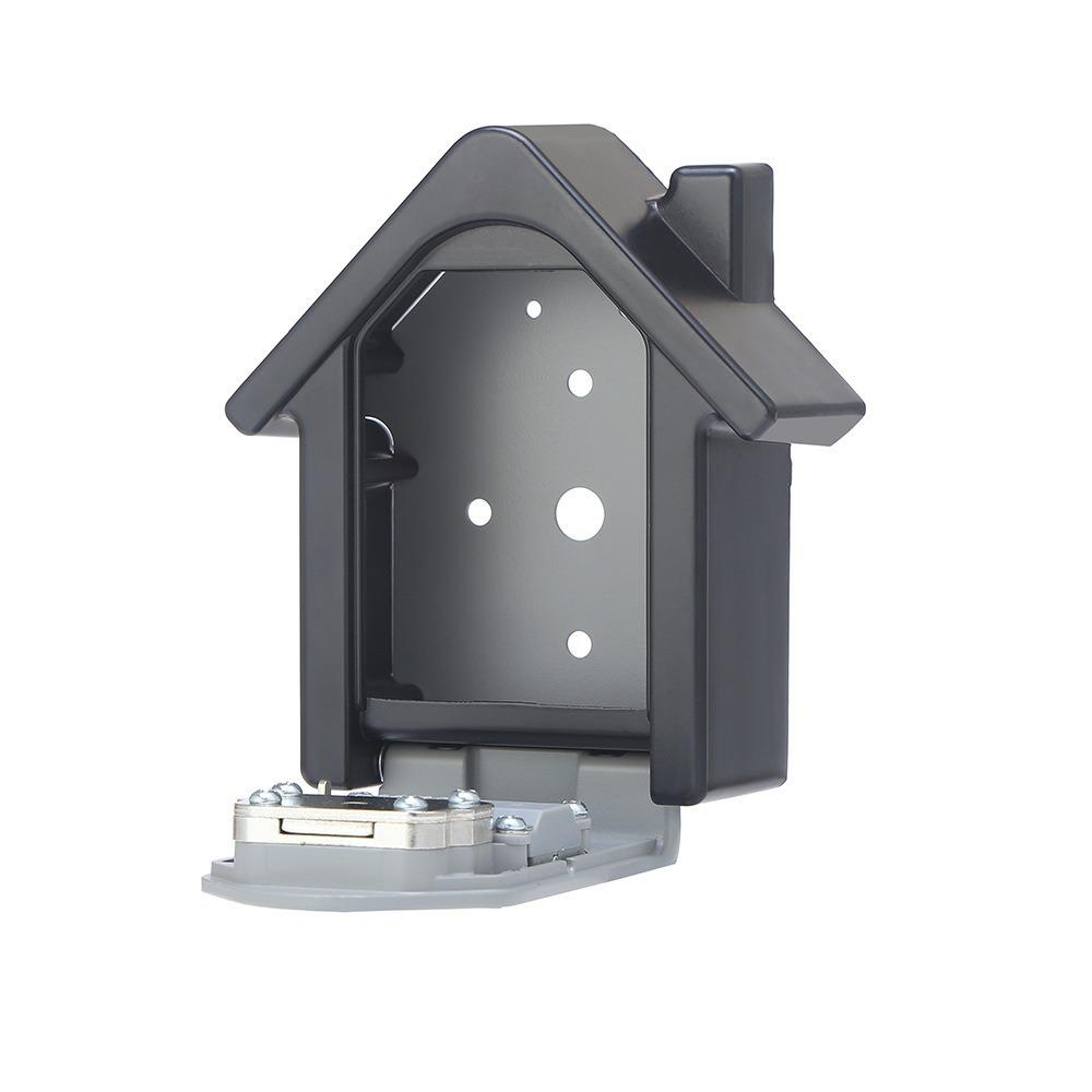 Wall Mounted Key Box with Digital Code and Emergency Key Black