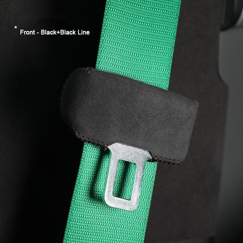 For BYD ZEEKR 001 7X Xpeng P7 Tesla Modle 3 Y New Energy Vehicle, A lcantara Automobile Front Rear Seat Belt Protectors Cover