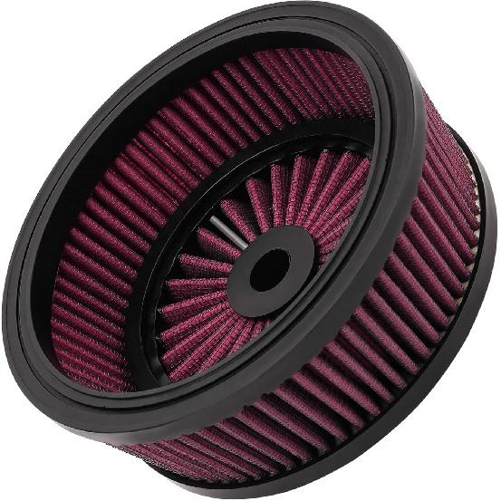

AHL Motorcycle Red Air Filter Element Compatible with Harley Touring Street Road Glide Road King Softail Dyna FXDLS FXR