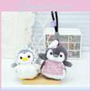 Penguin Plush Apron Toy Keychain Pendant Stuffed Animal Doll Cute Kids Gift
