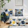 4Pcs Modern Flowers Cushion Covers Single-sided Printed 45CM Throw Pillow Case Cover Sofa Cushion Home Room Decor