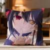 Fashion D-DDATE A LIVE Cushion Cover Soft Washable Pillow Case Multi-Scene for Couch Bed Travel Office Use