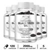 XEMENRY 2000 Mg High Concentration Black Cumin Oil Capsules - For Healthy Skin, Hair, and Nails