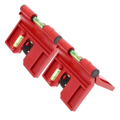 OSALADI 2-Piece Foldable Bubble Angle Indicator for Measuring Tube Angle and Pipeline Positioning