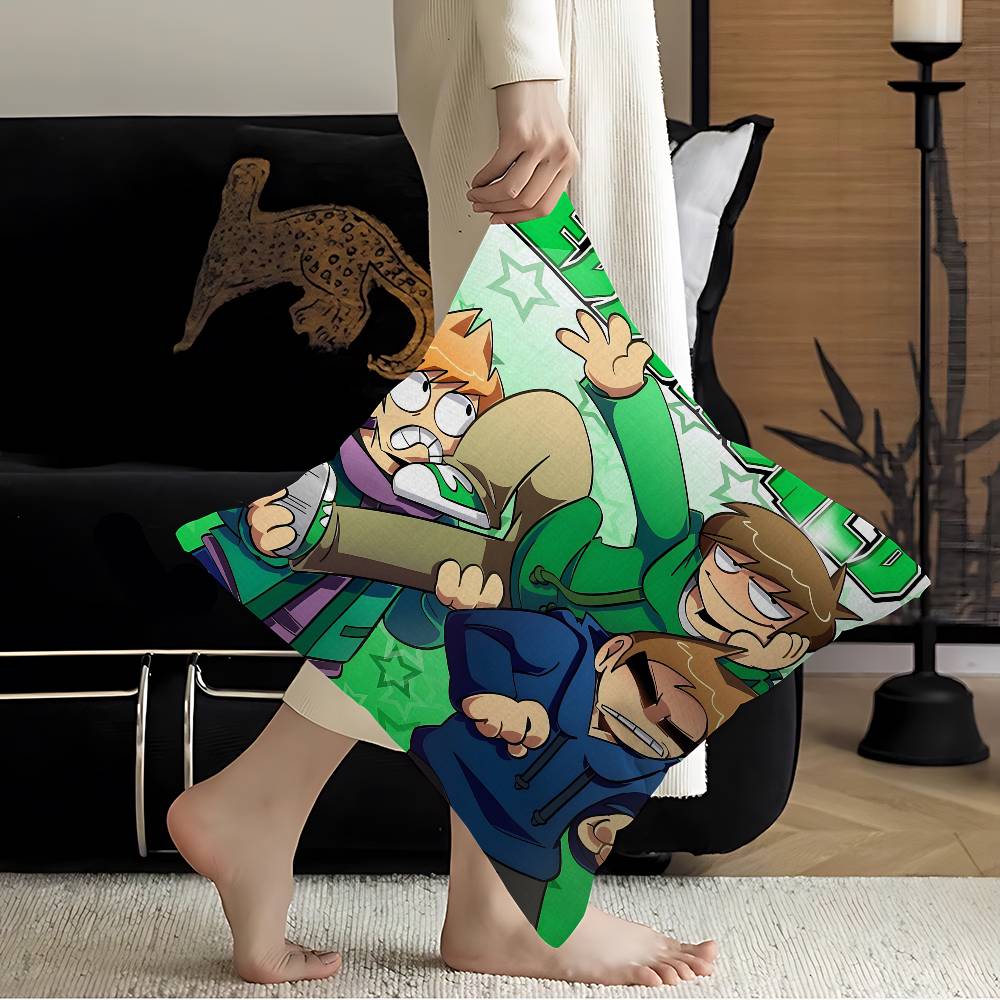 Animiertes Eddsworld Cartoon Kissen Anime Kissen Sofa Bett Kopfkissenbezug Kissenbezug 45x45 cm Mode