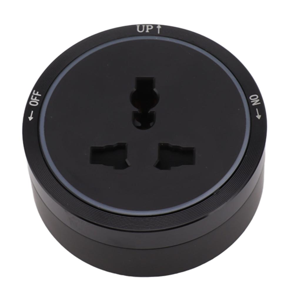 Presa Elettrica a Binario Socket Nero Orizzontale Rimovibile Adattatore Prese Elettriche a Muro
