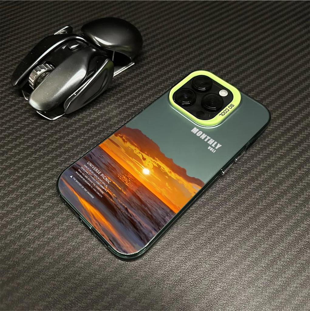 Sunset iPhone 15 Pro Case for 14/13 Laser 12, 11Xs Max/Plus, Tide Xr/x.