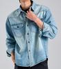 Beoteunseoul Soft Wash Western Denim Shirt (Blue)