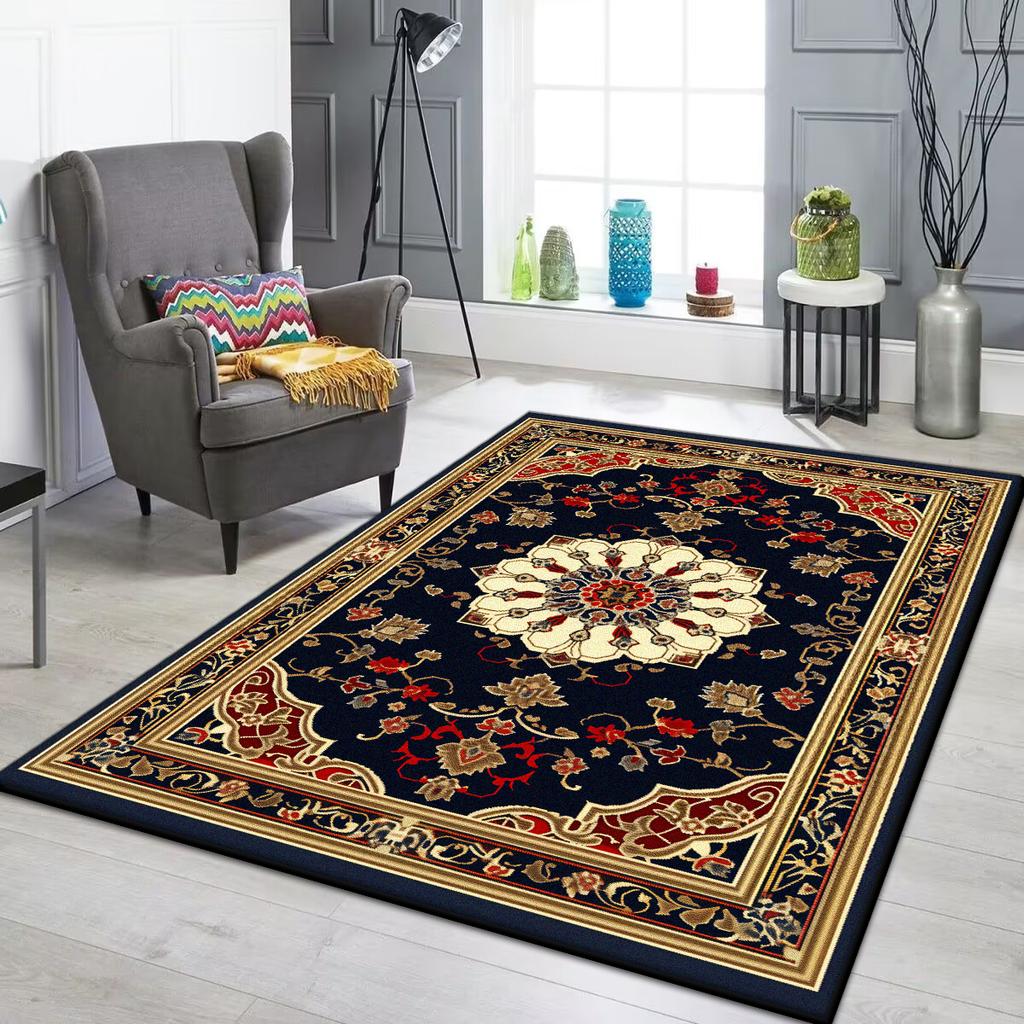 Tappeto Persiano di Lusso Soggiorno Tappeto di Grandi Dimensioni Antiscivolo Tappetino per Tavolini da Caffè Decorazione Casa Tappeto per Camera da Letto Salotto Tapis Salon