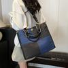 Korean Version Contrasting Denim Handbag Women's 2025 New Fashionable Large-capacity Tote Bag Retro Messenger Bag