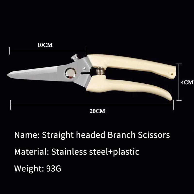 Stainless Steel Scissors Flower Cut Arrangement Pruning Fruit Tree Garden Branch Cutting Household Grafting Gardening Scissors