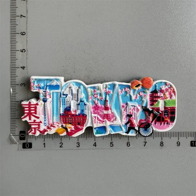 Japan Fridge Magnets Mount Fuji Tokyo Kyoto Tourist Souvenir Craft Gifts Resin Magnetic Refrigerator Sticker Home Decoration