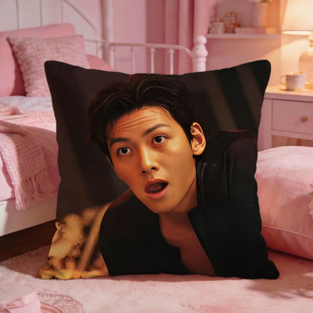 Ji Chang WWook Kpop Cushion Cover Premium Comfort Reversible Pillow Cove Two In One Design For Any Room  Car Interior
