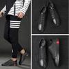 Scarpe in Vera Pelle Uomo Sneakers Nere Ins Marca di Moda Scarpe Uomo Pelle di Mucca Calzature Maschili Taglia Grande 45