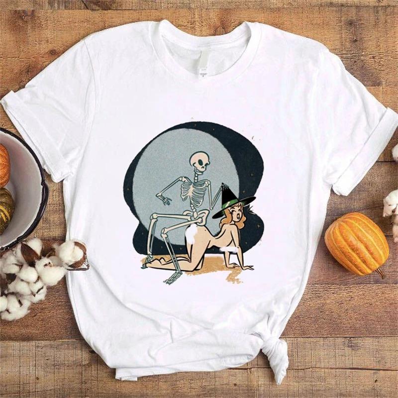 ZX TEE Creative Printed T-Shirt Aesthetic Female Summer Casual Top Women Crew White Basic Tees Cloth Accessories Short Sleeve O-Neck