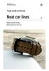 Versatile Leather Strap with Crazy Horse Pattern for Apple and Samsung Smartwatches