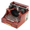 Mini Vintage Style Creative Retro Typewriter Clockwork Music Box Gift Table Decoration