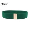 High Quality Elastic Belt Wide Waist Belt, Adjustable Stretchy with Metal Comfortable Stretch Square Buckle, Stylish Slimming Waistband for