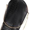 Women's high-heeled boots sexy European and American style crocodile pattern thick heel pointed large size medium boots