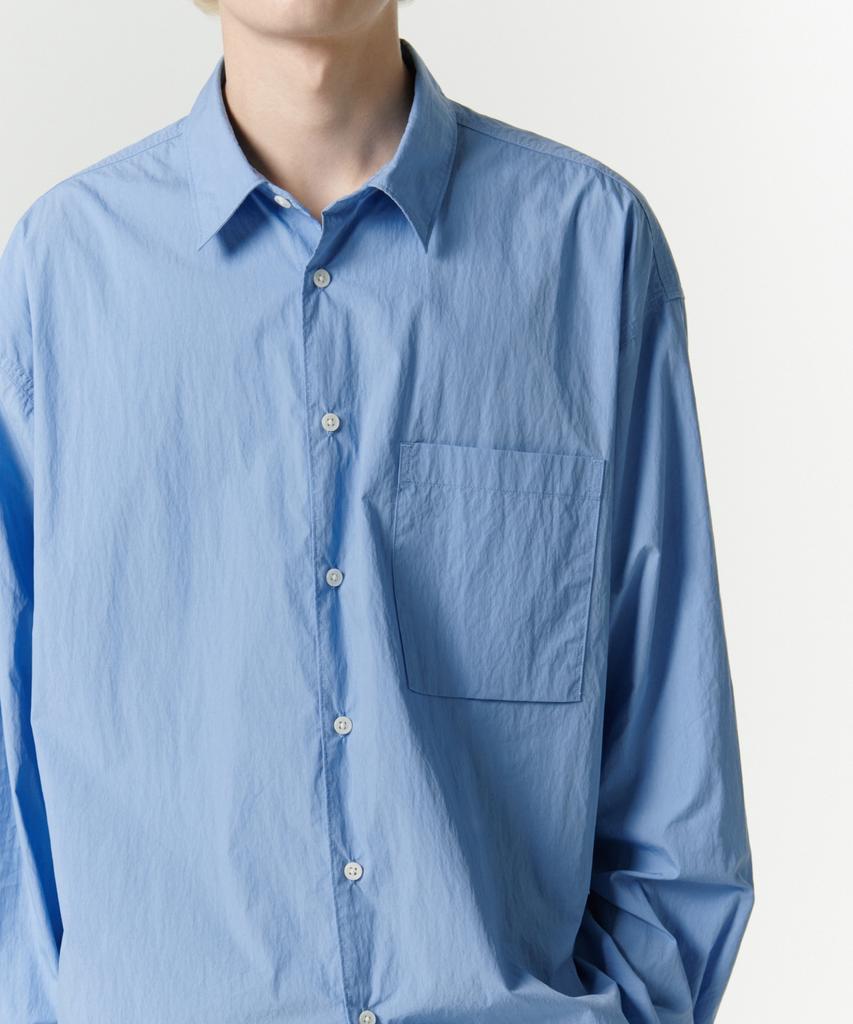 MUSINSA STANDARD [City Leisure] Cn Oversized Shirt [Socks Blue]