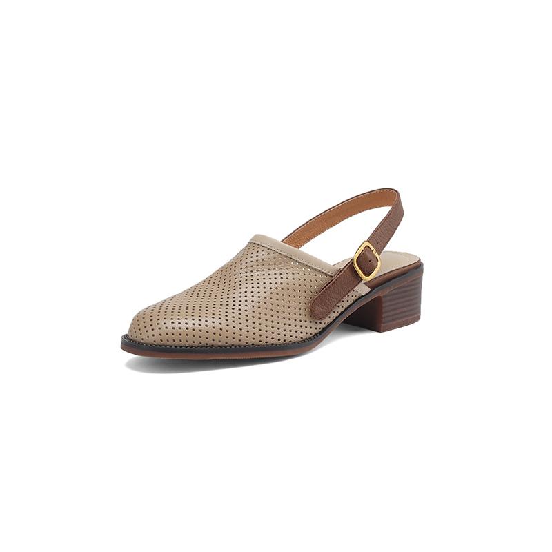 

Мода 2024 Летние Сандалии Женские Туфли из Натуральной Кожи Круглый Носок Средний Каблук Обувь Гладиаторы Сандалии для Женщин Ручная Работа Женские Сандалии 40 абрикосовый