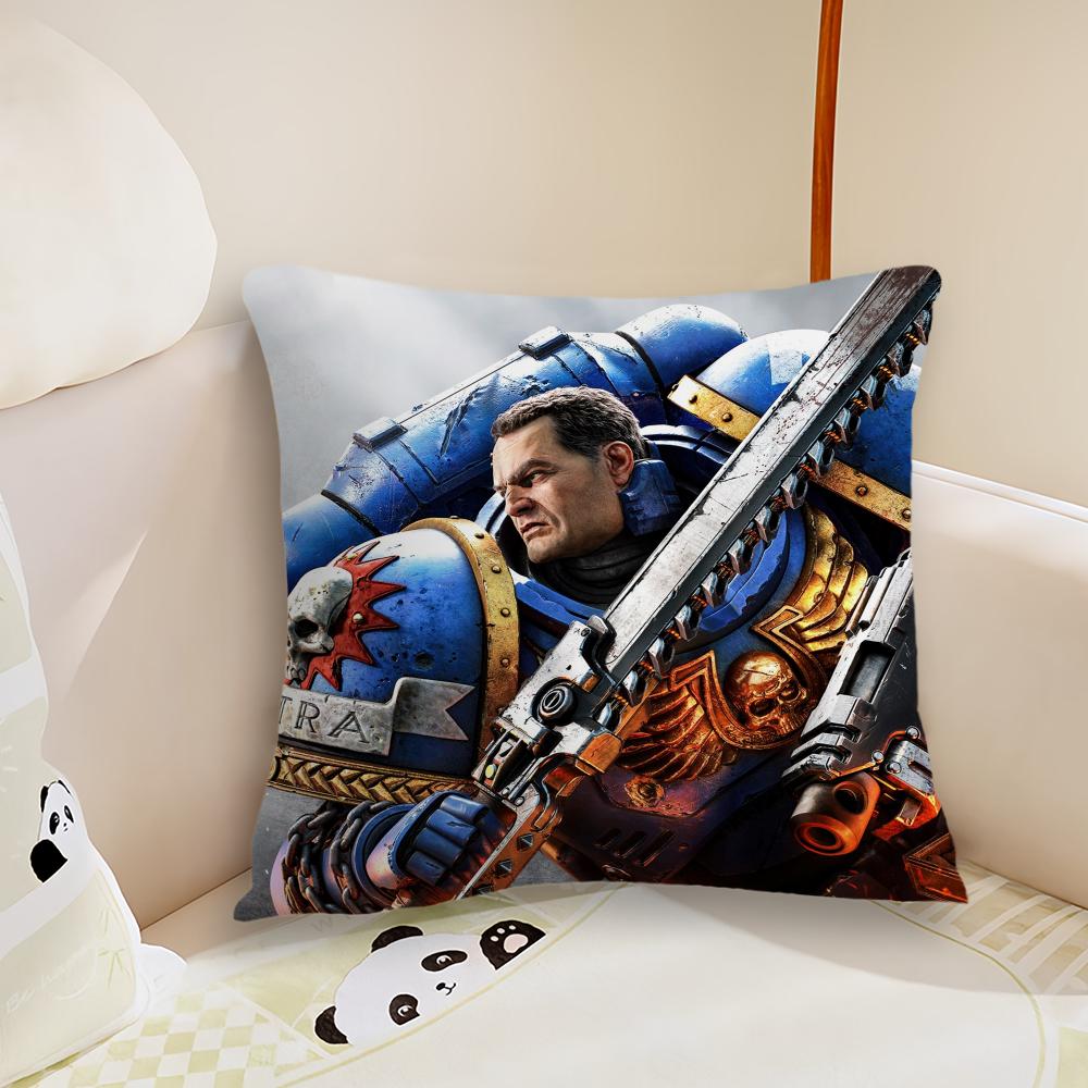 Game W-Warhammers-S-40k Cool Cushion Cover Living Room Headboard Office Cushion Bedroom Cushion Sofa Nap Time Pillow Case