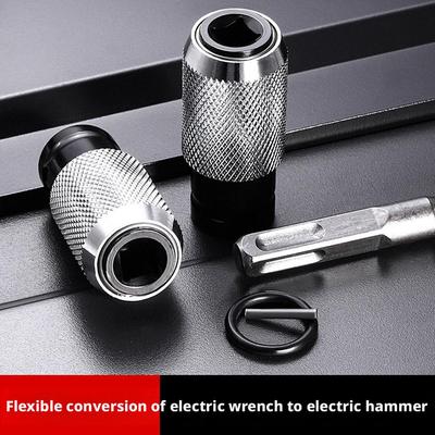Rotary Hammer Adapter with 4pcs Impact Drill Bits Set Quick-Release Electric Hammer To Converter Kit for Electric Wrench Tools