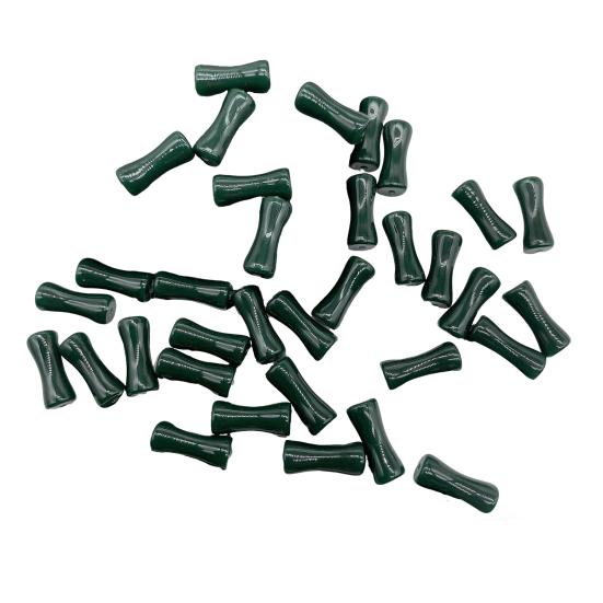 100Pcs Acrylic Bamboo Joint Beads Vintage Spacer Beads for DIY Jewelry Making Smooth Surface Unique Texture Beads for Bracelets Necklaces Earrings