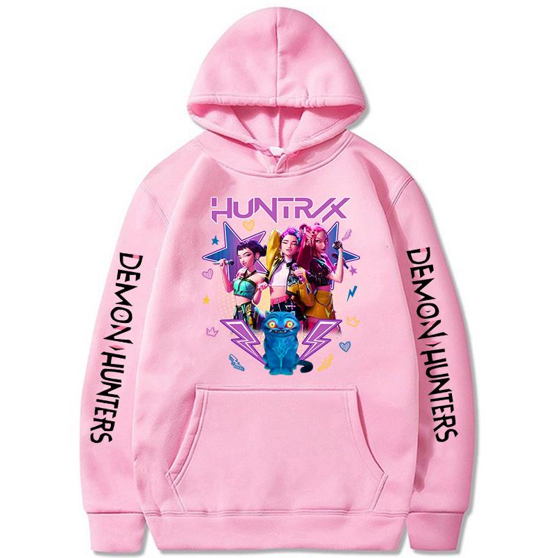 Kpoop Demon Hunters Hoodies Women Mange Vintage Hoody Clothes Y2k Hooded Streetwear Funny Movie Sweatshirts