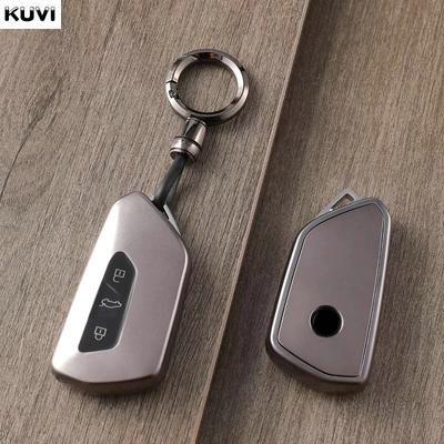 Gun Grey Car Key Case For Vw Volkseagen Golf 8 Mk8 Id.3 Id.4 Cupra Skoda Octavia A8 Seat Leon Mk4   Formentor Tarraco