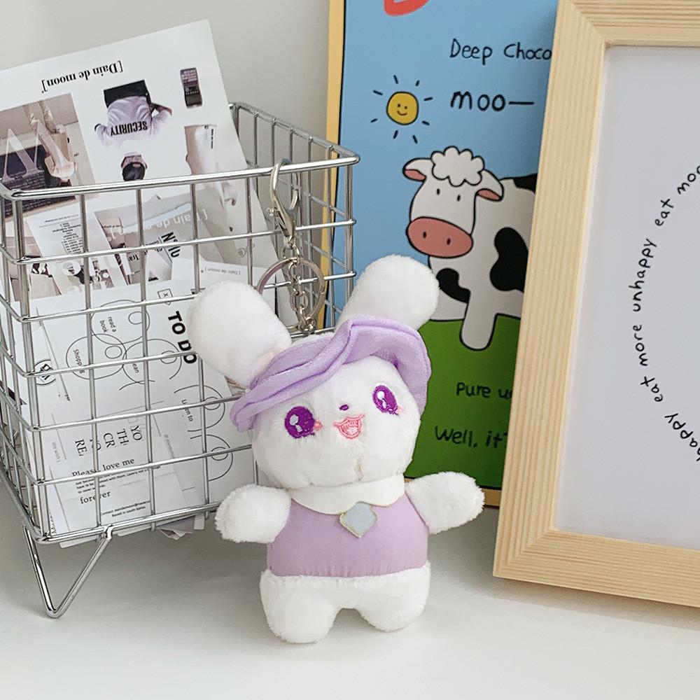 Adorable Mini Bunny Keychain Soft Plush Toy Bag Accessory 2023 New Design
