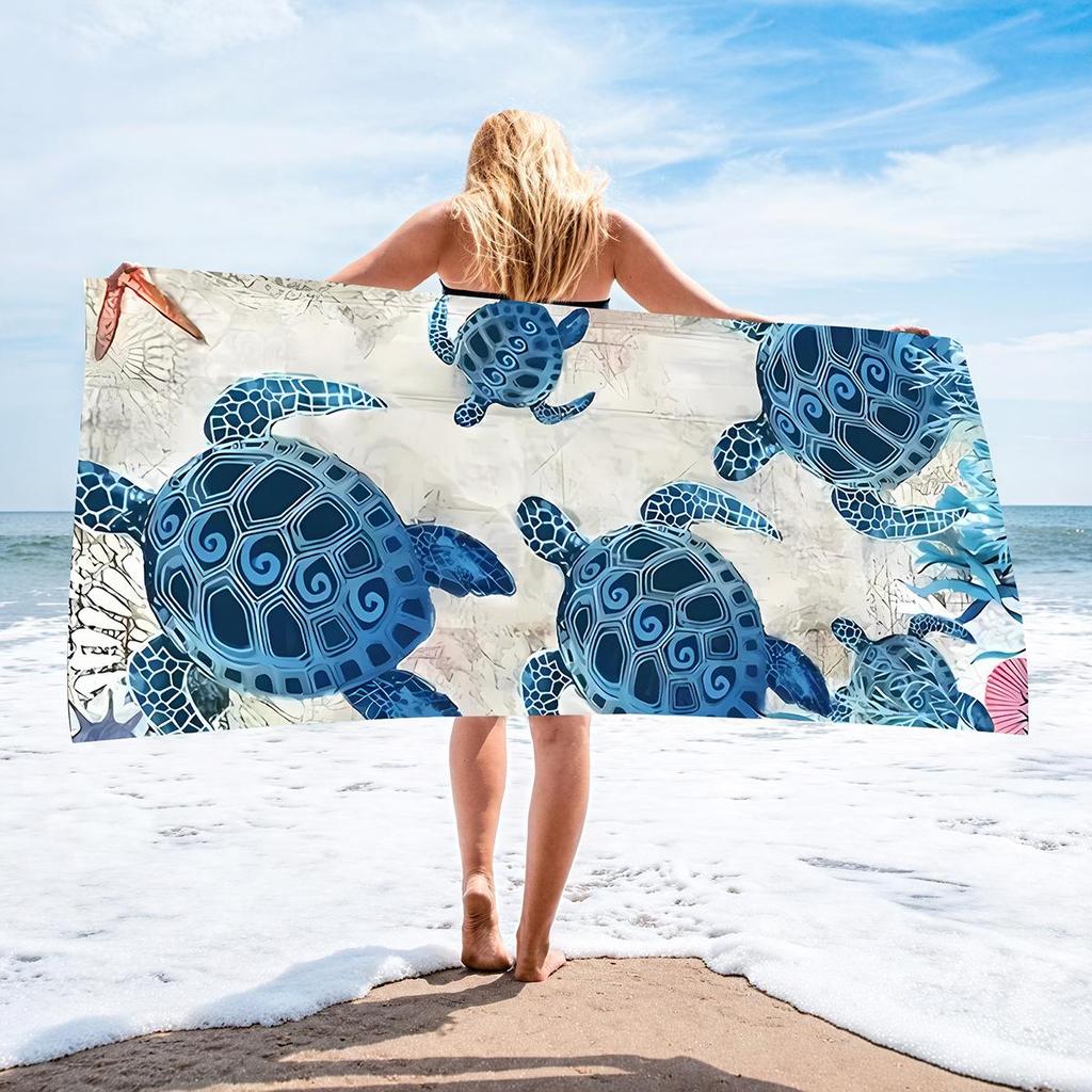 70x140 Microfiber Custom Printed Beach Towel - Absorbent & In Stock