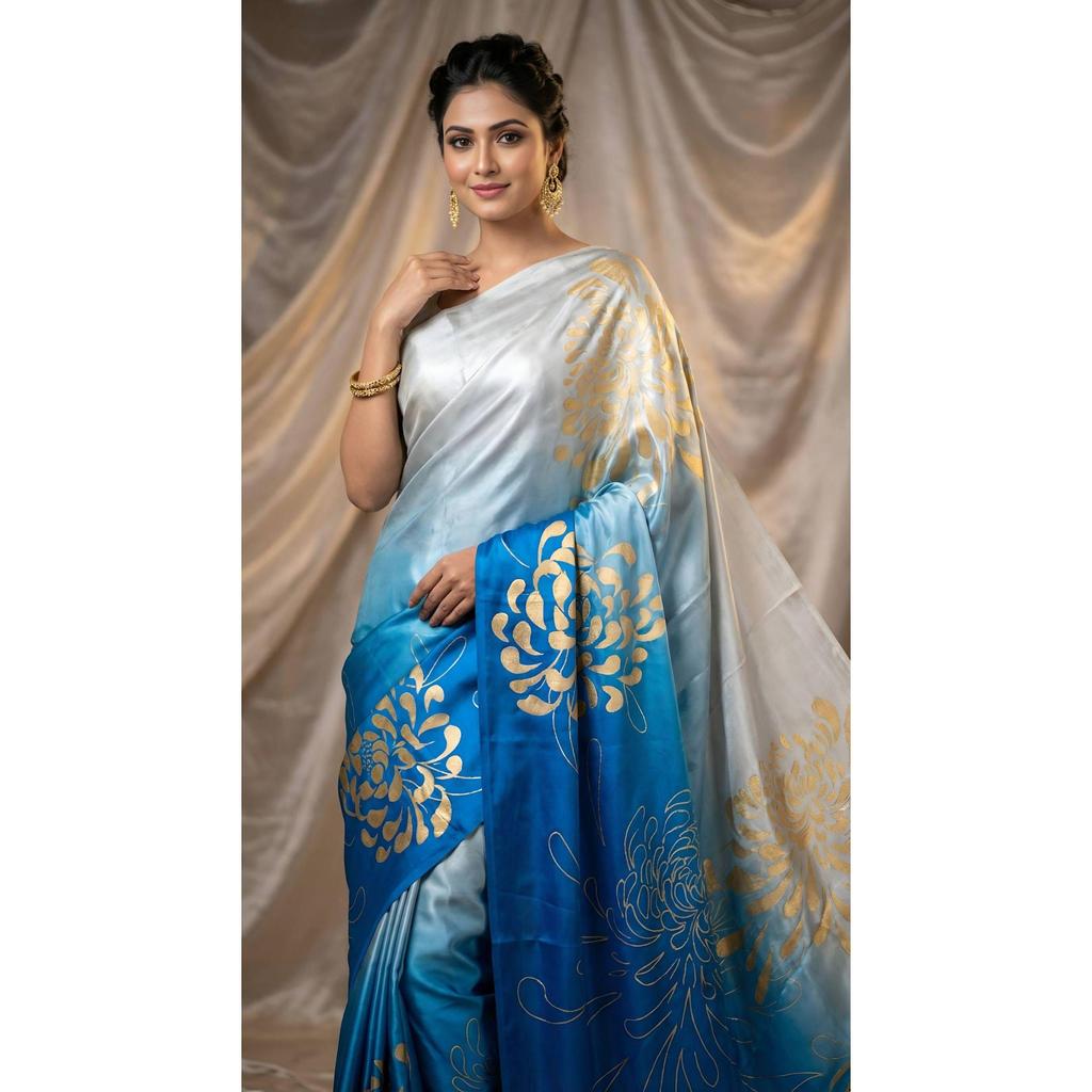 Chinon Silk Saree