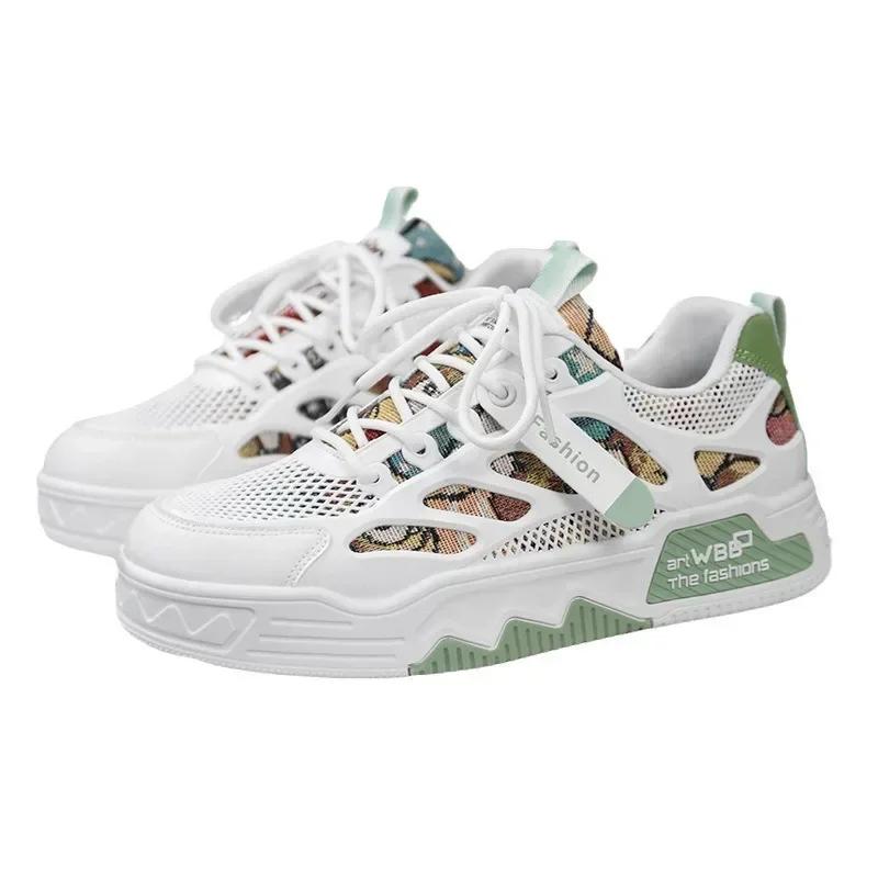 Casual Fashion Leather Sneakers New Skateboard Mens Shoes Outdoor Running Sports Shoes Hiking Tennis Platform Luxury Footwear