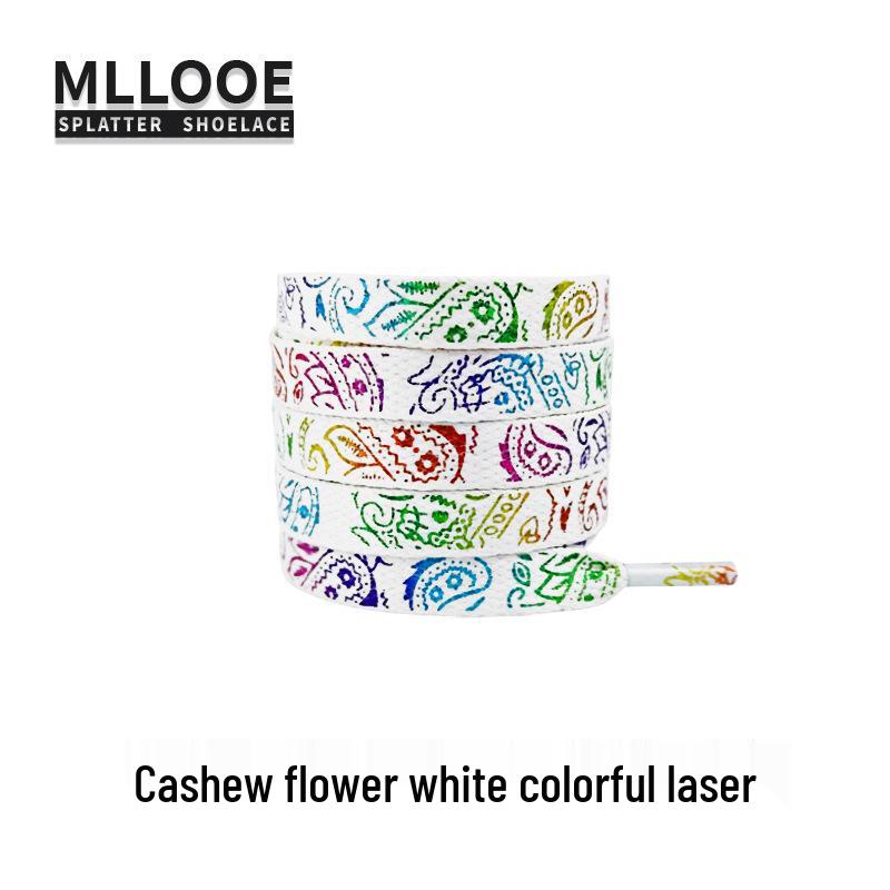 Cashew Flower Shoelaces for Air Force One AF1 & Casual White Sneakers