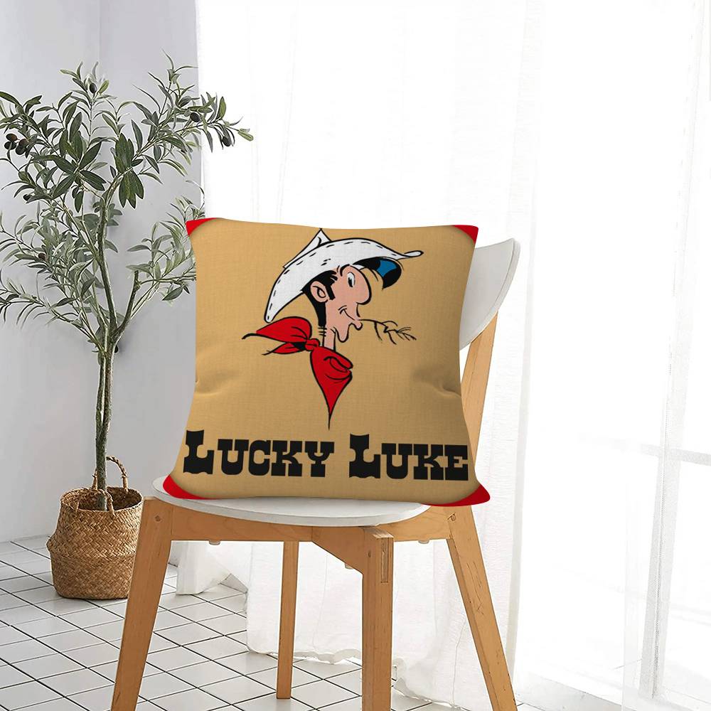 Anime LUCKY LUKE CARTOON   Pillow Anime Pillow Sofa Bed Head Pillow Cover Cushion Cover Fashion