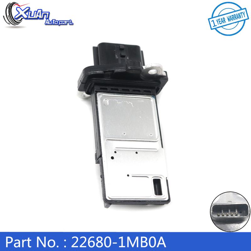 

XUAN NEW Car MAF MASS AIR FLOW METER SENSOR 22680-1MB0A for Nissan Juke 1.6L for Infiniti M37 M56 5.6L Q70 11-18 AFH70M-86