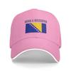 Spring Bosnia Flag Symbol Baseball Cap  Hunting Camping Fashion Print Sun Trucker Hat Unisex Adult High Quality Snapback Cap