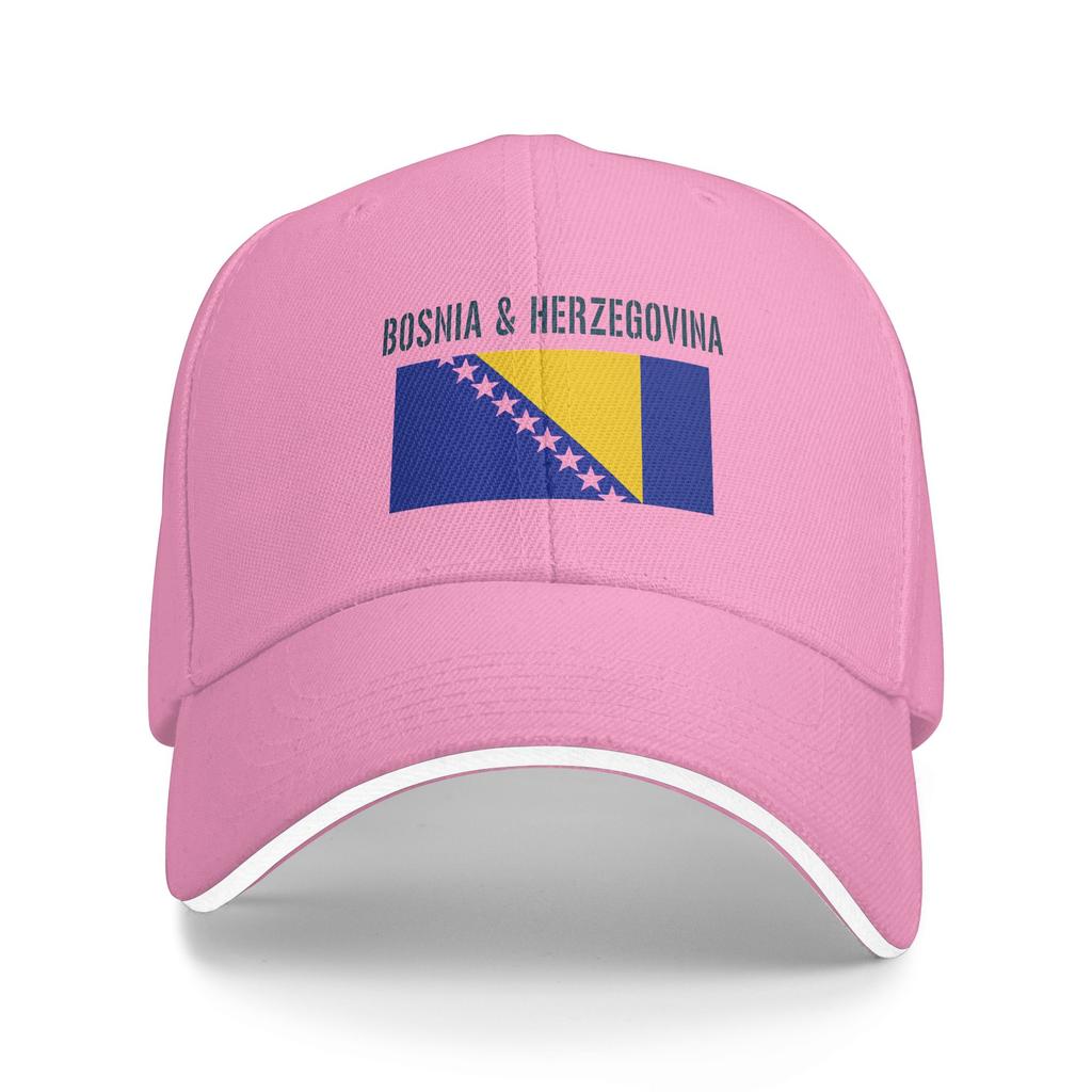 Spring Bosnia Flag Symbol Baseball Cap  Hunting Camping Fashion Print Sun Trucker Hat Unisex Adult High Quality Snapback Cap