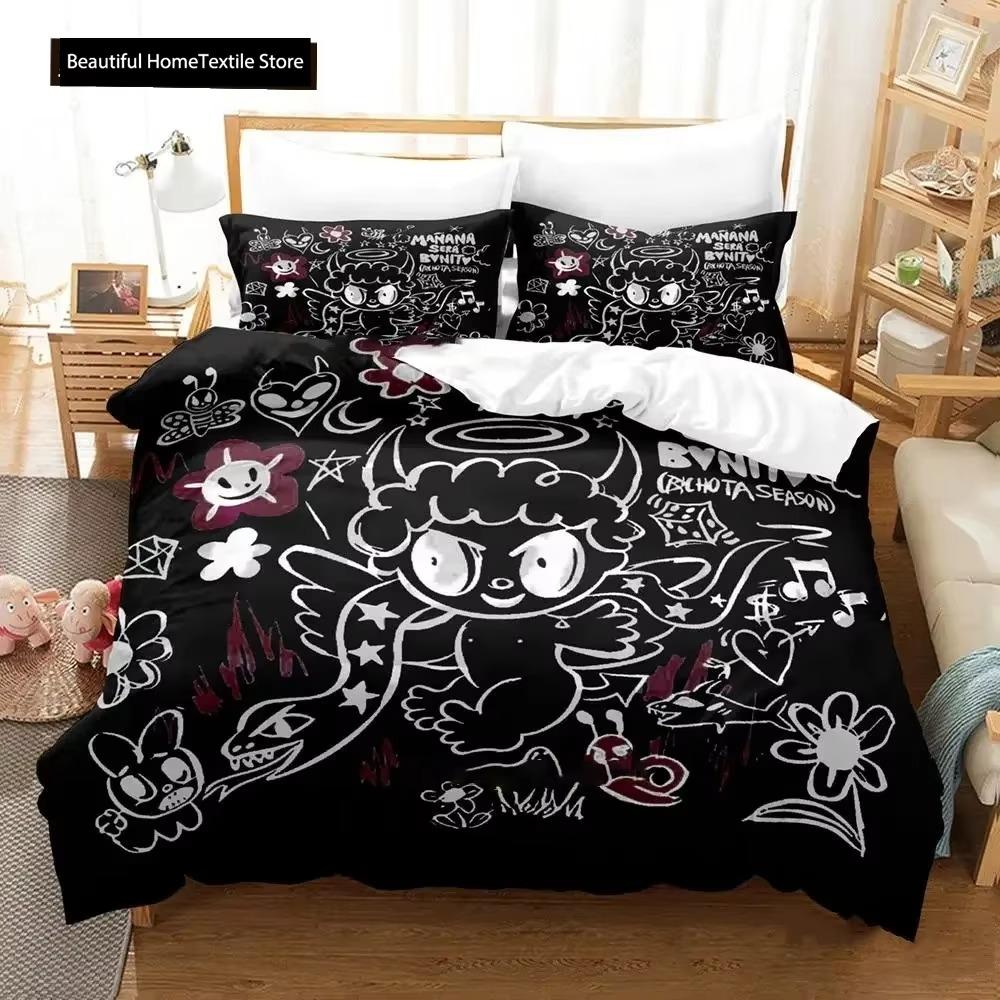 

Karol G New Album Cover Manana Sera Bonito Bichota 2 Bedding Set Cartoon Anime three-piece Set Teenager Bedroom Duvetcover Sets 70x133cm 3pcs