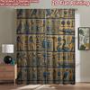 2D Flat Printing 2pcs Curtain Curtain Ancient Egyptian Symbols Digital Printed Polyester Drapes Seasonal Party & Holiday Decor