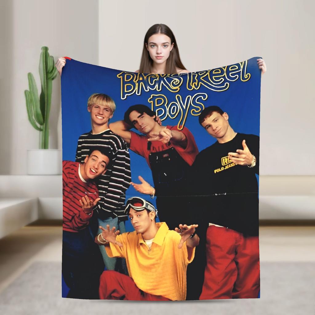 BSB Backstreet Boys Band Blanket Quality Warm Soft  Throw Blanket Autumn Decorative Living Room Funny Bedspread