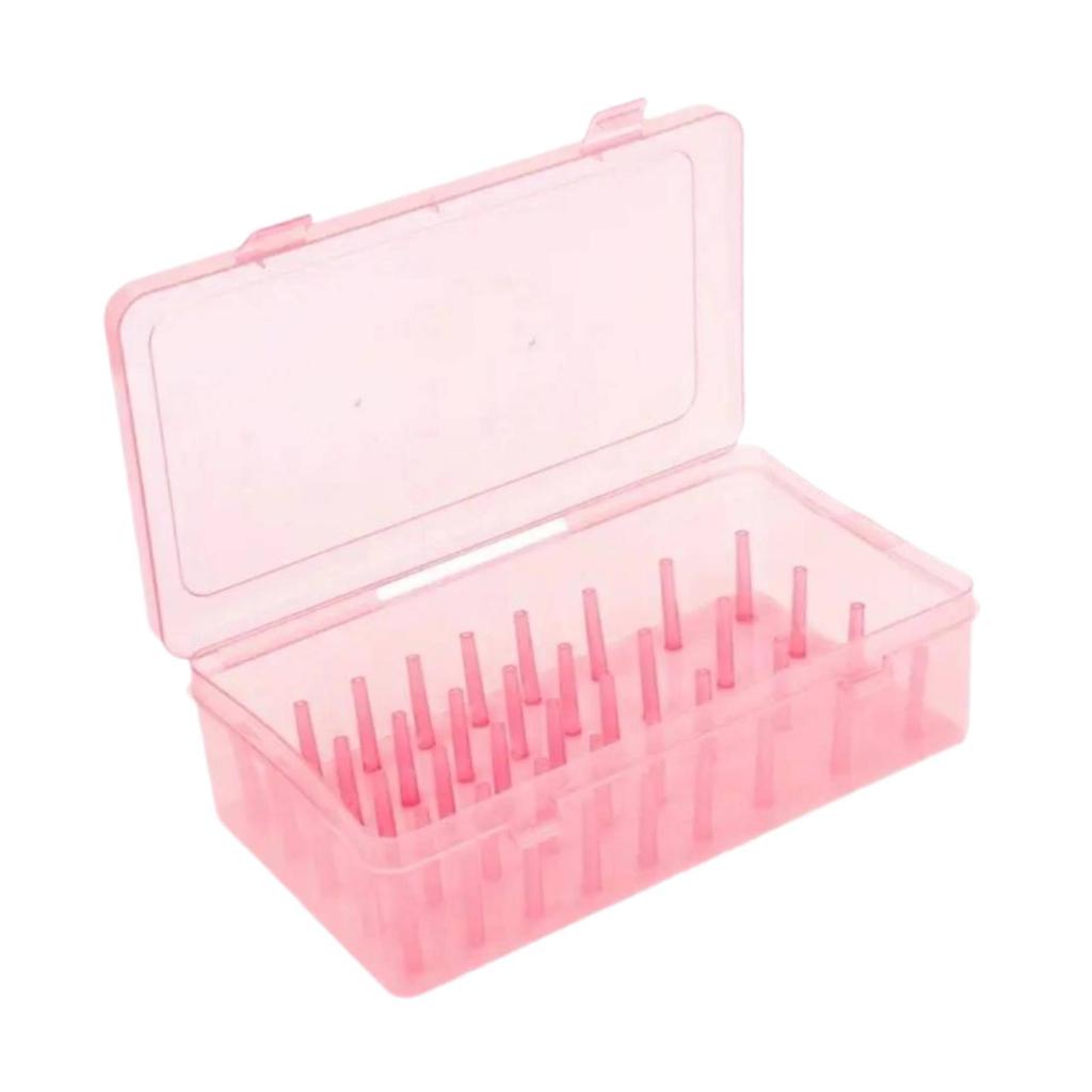 Embroidery Thread Storage Box DIY 42 Spools Clear Tray Sewing Thread Holder Spools Organizer Case for Desktop Home Embroidery