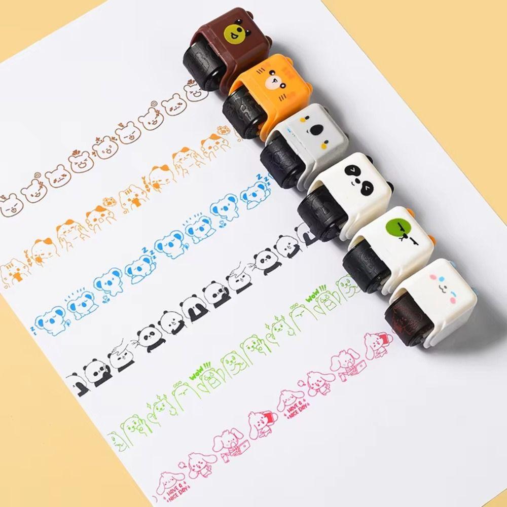 Drawing Doodle Graffiti Cartoon Roller Seal Roller Sealing Painting Graffiti Gifts Toy  Journaling